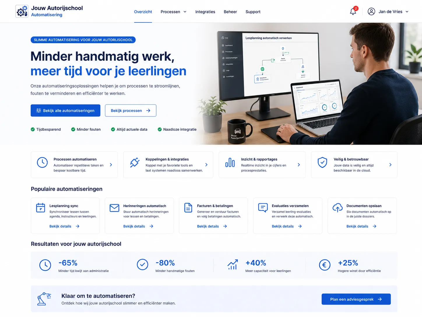 Bekijk het automatisering-voorbeeld