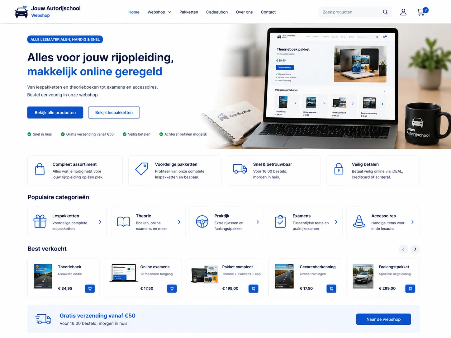Bekijk het webshop-voorbeeld